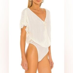 Intimately Free People Women’s Free People Bodysuit Ivory Size XS Blouse Top